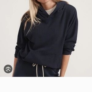 Marine Layer Belle Terry Navy Pullover Hoodie